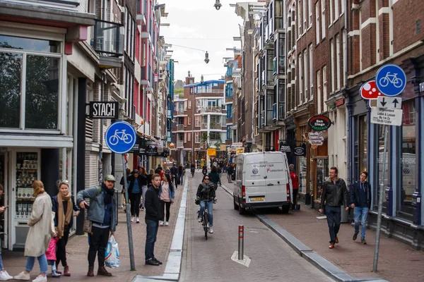 City Street Amsterdam Netherlands — Stock fotografie