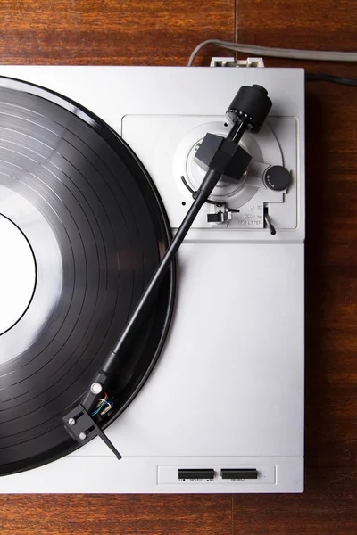Turntable Player Musical Vinyl Record Useful Nightclub Retro Theme — Stock Photo, Image