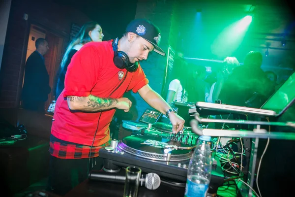 Moskwa Października 2016 Hip Hopowa Impreza Muzyczna Nocnym Klubie Party — Zdjęcie stockowe