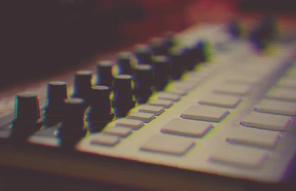 Beat Machine Apparaat Voor Elektronische Muziek Componist Techno Spelen Remix — Stockfoto