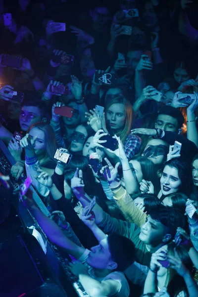 Moscú Febrero 2017 Gran Festival Música Hip Hop Discoteca Concierto — Foto de Stock