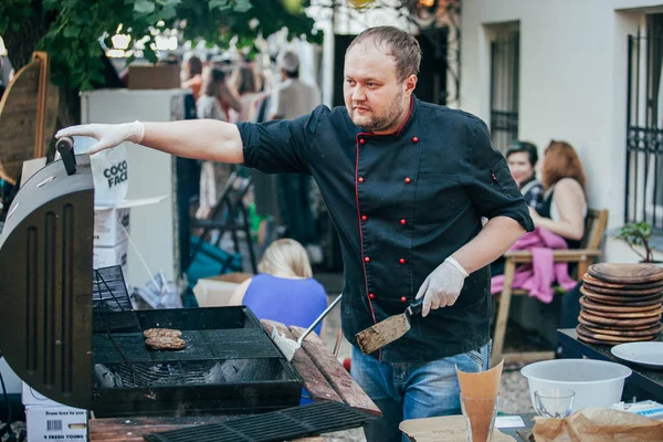 Moscow Agosto 2015 Popular Evento Hipster Chamado Mercado Design Picnic — Fotografia de Stock