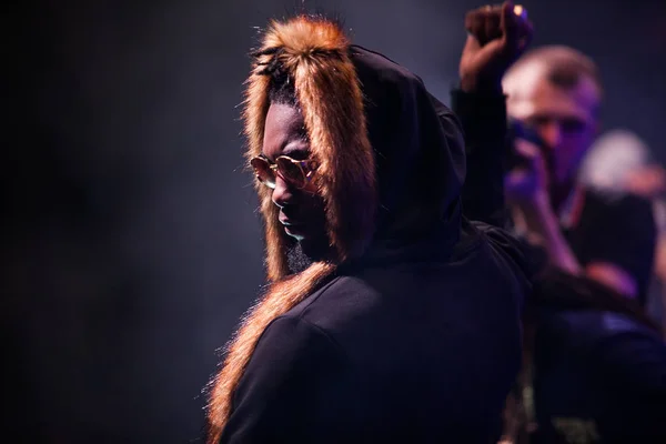 莫斯科 2015年3月27日 Soulja Boy Migos Quavo 在俄罗斯莫斯科空间夜总会现场表演 — 图库照片