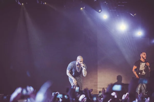 Moscou Novembre 2014 Grand Concert Musique Hip Hop Chanteur Rap — Photo