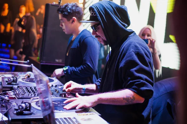 Moscow November 2015 Tropkillaz Djs Laudz Zegon Apresentam Novo Álbum — Fotografia de Stock