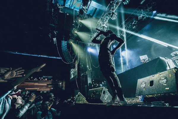 Moscú Diciembre Travis Scott Actuando Glavclub Moscú Diciembre 2014 — Foto de Stock