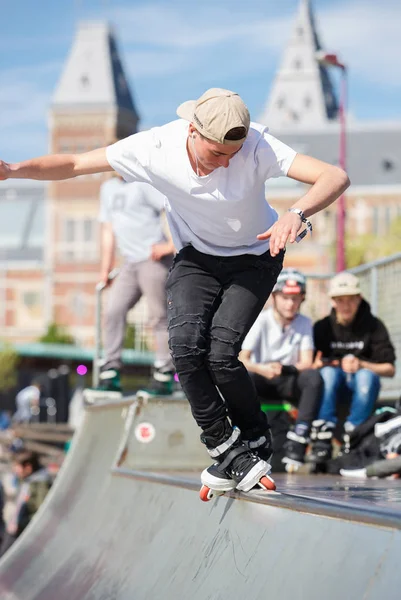 Outdoor Skatepark Amsterdam Nederland — Stockfoto