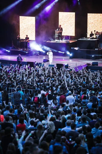 Moskou Juni 2016 Grote Live Buiten Zomer Concert Van Populaire — Stockfoto