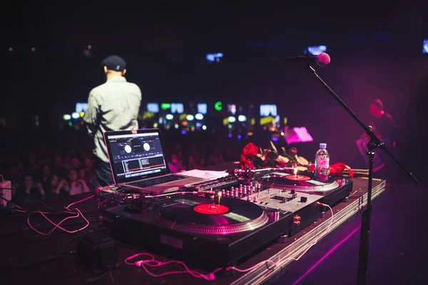 Moskou Oktober 2016 Russische Rap Muziek Concert Nachtclub Hip Hop — Stockfoto