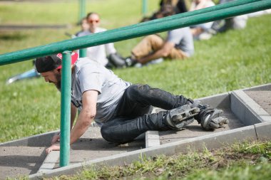 Moskova - 15 Ağustos, 2015: açık saldırgan silindir bladers tamamlama S3t Yarışması. 
