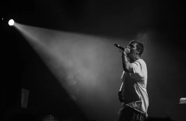 Moscow Setembro 2016 Grande Concerto Hip Hop Rapper Yung Lean — Fotografia de Stock