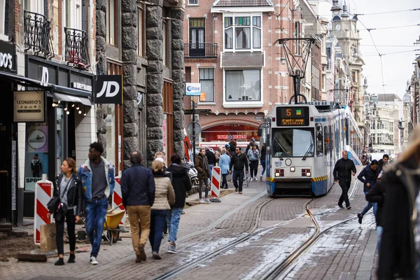 City Street Amsterdam Netherlands — Stock fotografie