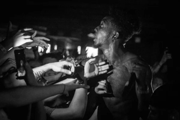 Moscow July 2017 Concert Desiigner Night Club Famous Hip Hop — Stock Photo, Image