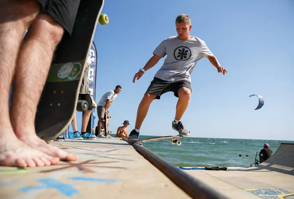 Odessa Ukraine Agosto 2017 Concurso Skate Verão — Fotografia de Stock