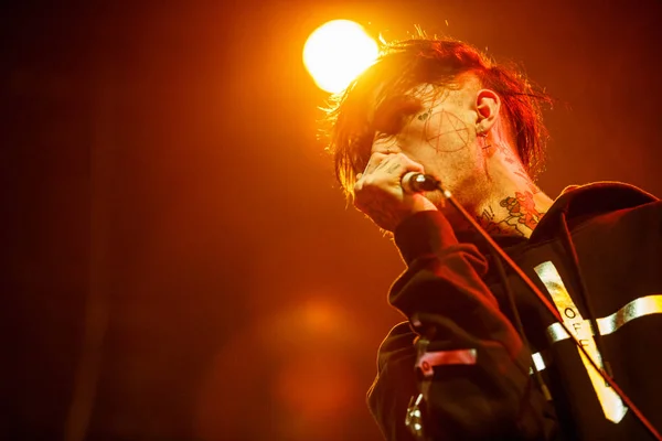 Mosca Marzo 2017 Concerto Del Rapper Lil Peep Nel Night — Foto Stock