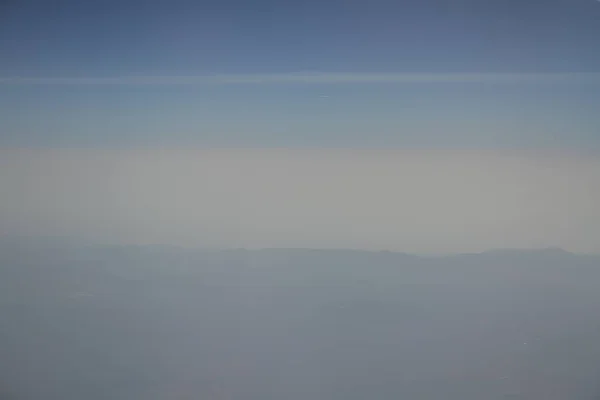 Cielo Blu Nuvole Vista Dall Aereo Viaggio — Foto Stock