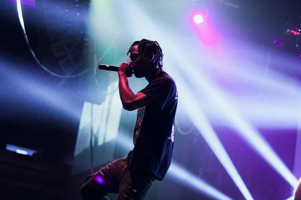 Moscú Diciembre Travis Scott Actuando Glavclub Moscú Diciembre 2014 —  Fotos de Stock