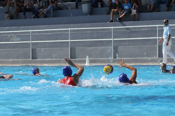 Atenas Outubro 2012 Campeonato Feminino Pólo Aquático Mulheres Jogam Pólo — Fotografia de Stock