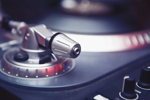 Turntable Vinyl Record Player Analog Sound Technology Playing Analog Digital — Stock Photo, Image