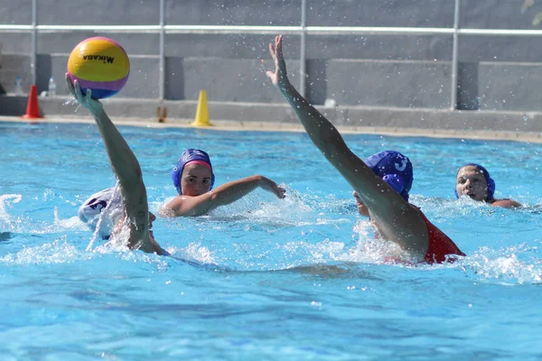 Athen Oktober 2012 Wasserballmeisterschaft Der Frauen Frauen Spielen Wasserball Offenen — Stockfoto