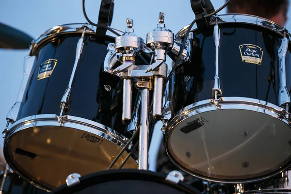 Odessa Ukraine August 2017 Professional Drums Stage Two Big Drum — Stock Photo, Image