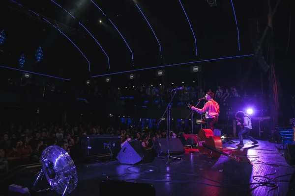 Moskau Februar 2015 Rockkonzert Der Billys Band Musiksaal Berühmte Blues — Stockfoto