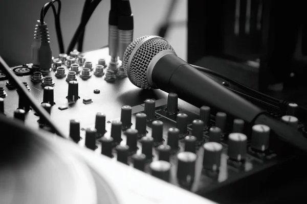 Audio recording studio equipment