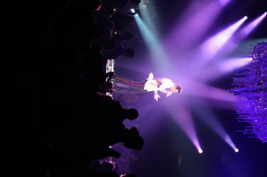  Famous Greek pop singer Sakis Rouvas performing on stage at buzuki in Athens, Greece on 13 of October 2012  