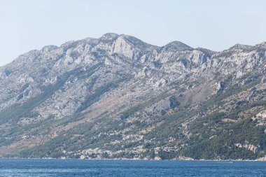 Yürüyüş için güzel rocky Dağları. Doğal duvar kağıdı. Hırvatistan Milli Park dağ Biokovo. Yaz tatil tur için manzara arka plan.