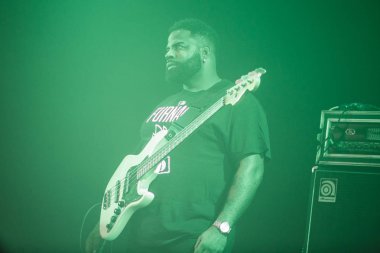 Moskova - 18 Aralık, 2 016: ünlü rapçi The Game büyük konser gece kulübü.