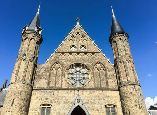 Hague Nizozemsko Duben 2018 Starý Katolický Chrám Centru Města Den — Stock fotografie