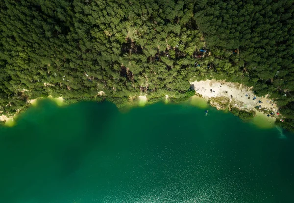 Vacker Sjö Skogen Naturen Färdas — Stockfoto