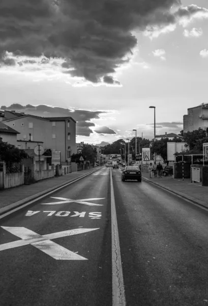 Makarska Croatia June 2017 City Road Makarska Riviera Croatia — Stock Photo, Image