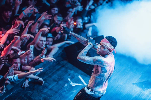 Kid Ink Tocando Vivo Club Red Moscú Rusia Octubre 2014 —  Fotos de Stock