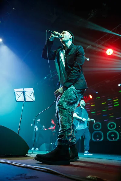 Moskwa Listopada 2016 Rap Popularna Piosenkarka Śpiewać Scenie Klubie Nocnym — Zdjęcie stockowe