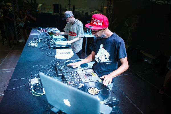 Moscow Agosto 2016 Invisibl Skratch Piklz Bert Styles Shortkut Julgar — Fotografia de Stock