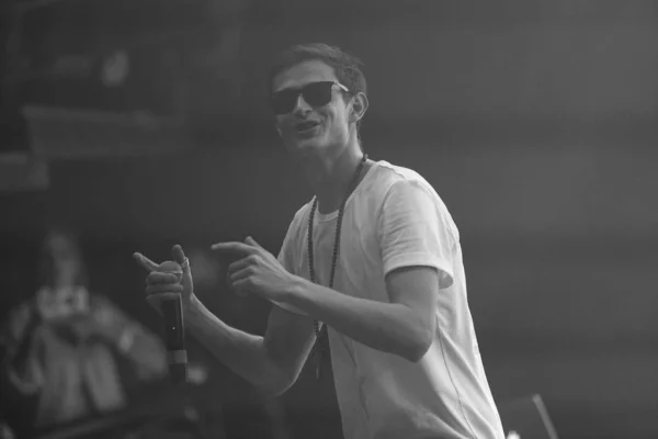 Moskau September 2015 Großes Konzert Des Rappers Kravz Einem Nachtclub — Stockfoto