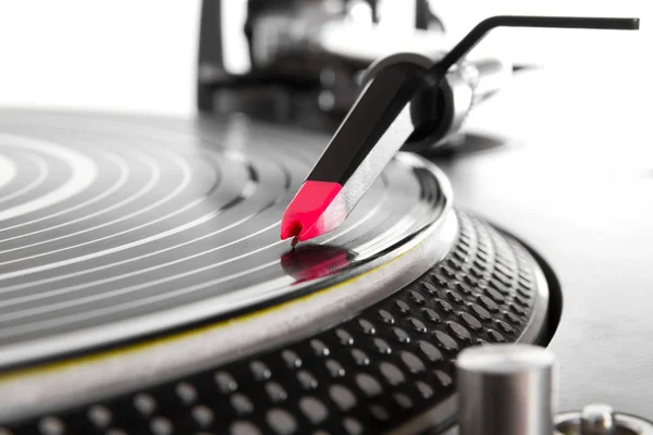 Professional Turntable Plays Vinyl Record Disc Music Turntables Record Player — Stock Photo, Image