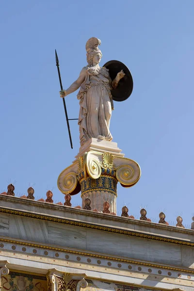 Athena Ancient Greeks Goddess Heroic Endeavour Wisdom Statue Located Main — Stock Photo, Image