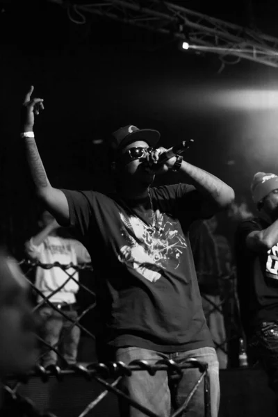 Moscow Abril 2015 Outlawz Banda Tupac 2Pac Shakur Apresentando Vivo — Fotografia de Stock