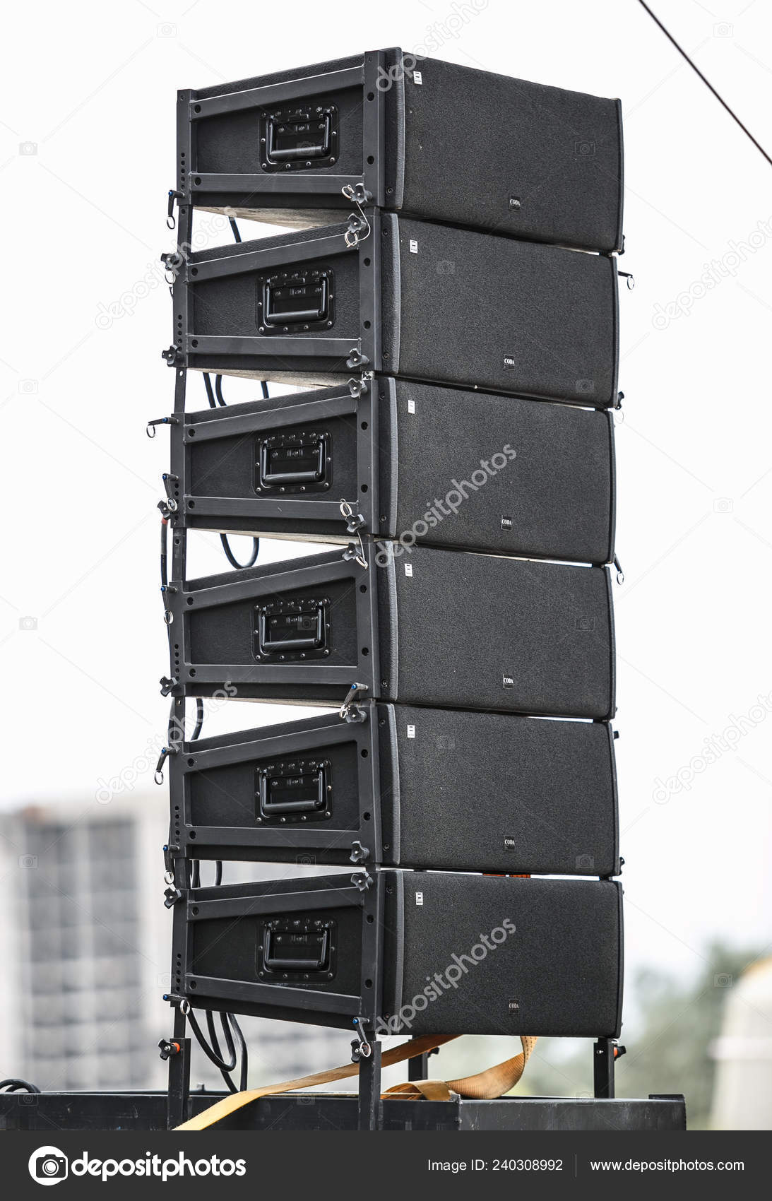 Odessa Ukraine August 2017 Professional Stage Audio Equipment Big
