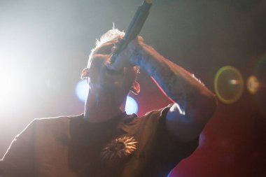 Moskova - 10 Kasım, 201: Colson makineli tüfek Kelly yeni albümü genel kabul Yotaspace Club hediye olarak bilinen Baker