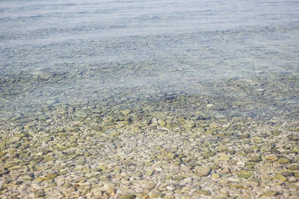 Чиста Адріатична Морська Вода Невеликими Хвилями Прокатки Розклад Літніх Канікул — стокове фото