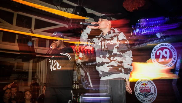 Moskova Ekim 2016 Rapçi Şarkıcı Gece Kulübünde Canlı Konser Gece — Stok fotoğraf