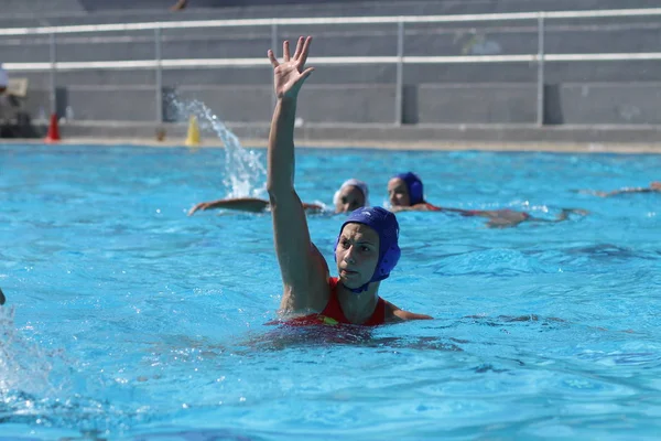 Atenas Octubre 2012 Campeona Femenina Waterpolo Las Mujeres Juegan Waterpolo — Foto de Stock