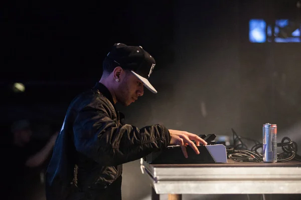 Moskwa Marca Słynnego Producenta Hip Hop Abraham Orellana Aka Araabmuzik — Zdjęcie stockowe