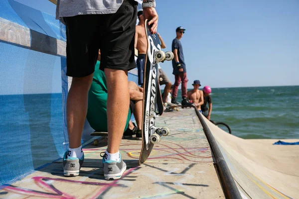 Odessa Ukraine Agosto 2017 Concurso Skate Verão — Fotografia de Stock