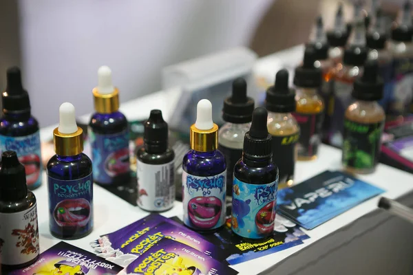 Moskau Dezember 2016 Vape Expo Event Exposition Moderner Elektronischer Zigaretten — Stockfoto