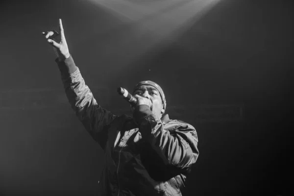 Moszkva December 016 Híres Rapper Játék Nagy Koncert Éjszakai Klubban — Stock Fotó