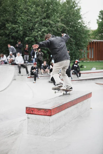 Moskou Mei 2016 Street Skateboard Wedstrijd Door Levi Traektoriya Board — Stockfoto